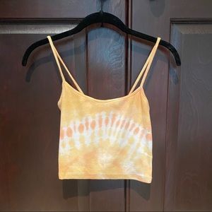 cropped tie dye tank